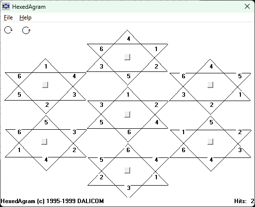 Hexedagram game screenshot